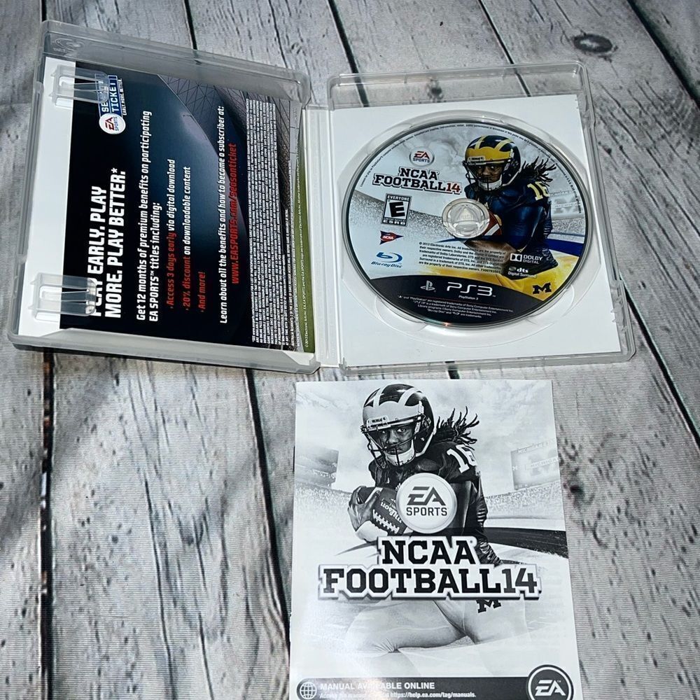 PS3 NCAA Football 14 Complete‎ In Box With Manual 💯🔥 - Picture 8 of 8